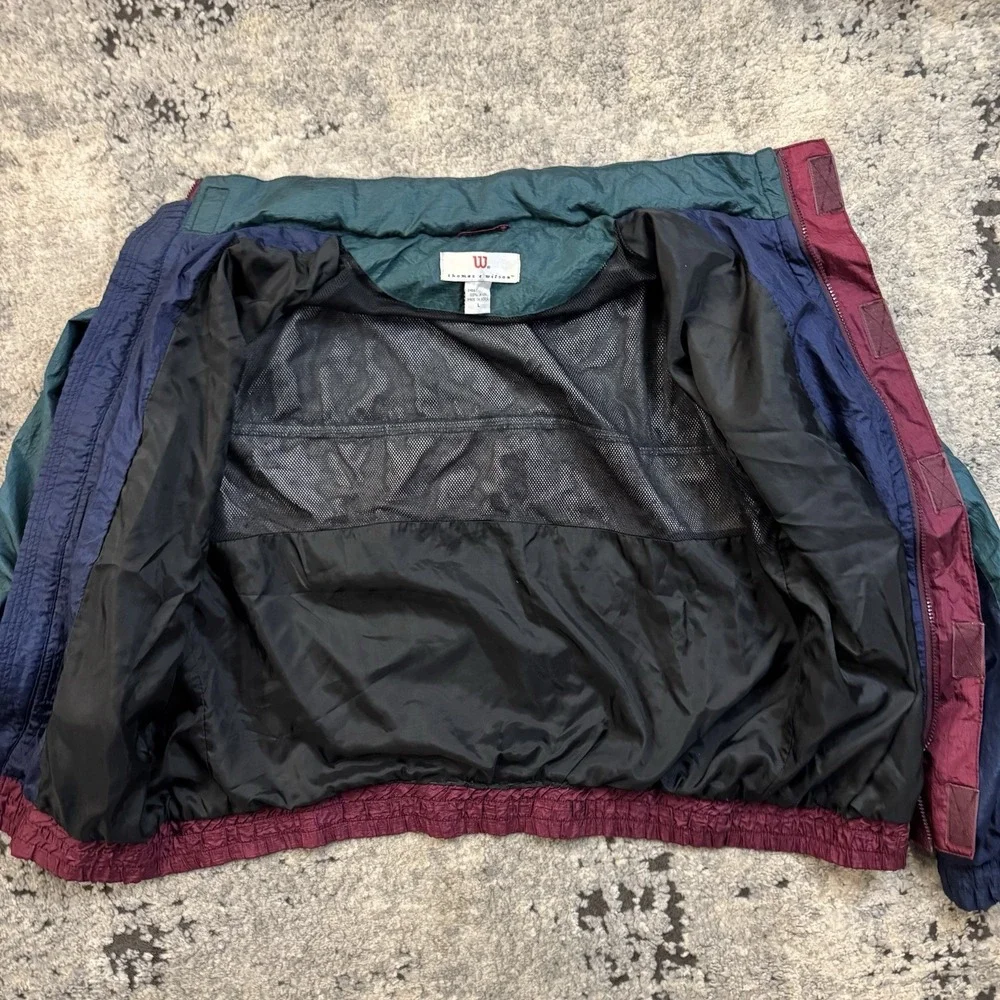 Vintage Wilson Thomas E. Wilson Colorblock Windbreaker Jacket Size Large